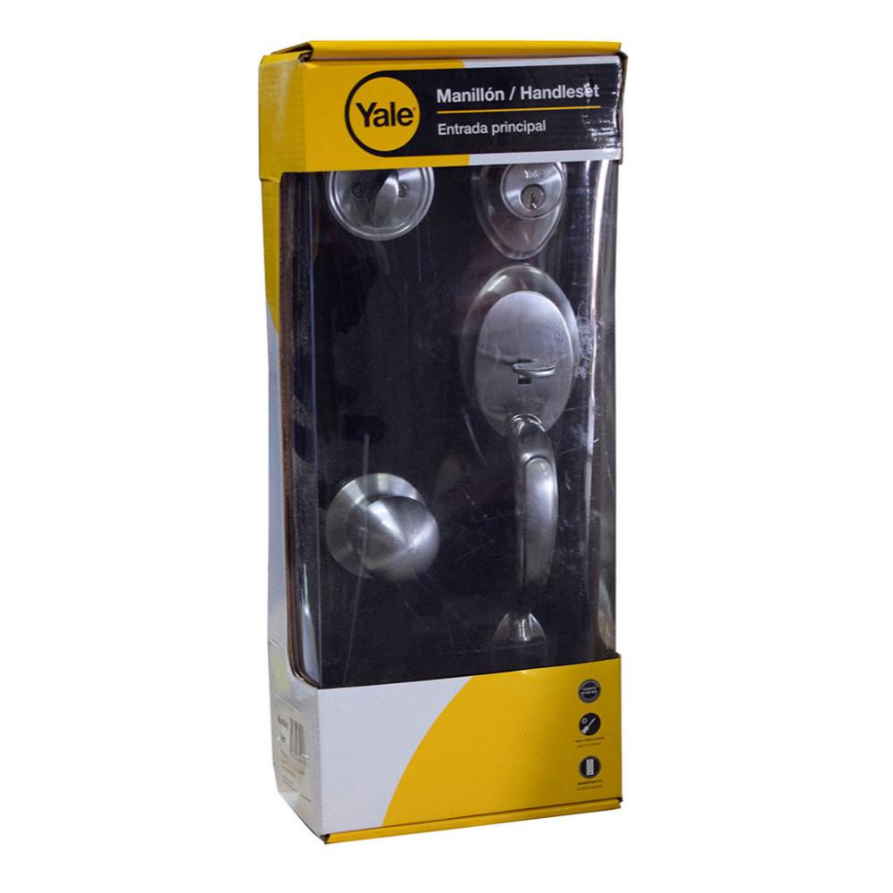CHAPA ENTRADA PRINCIPAL MANIJA WALES YALE US26D LLAVE MARIPOSA (8991)