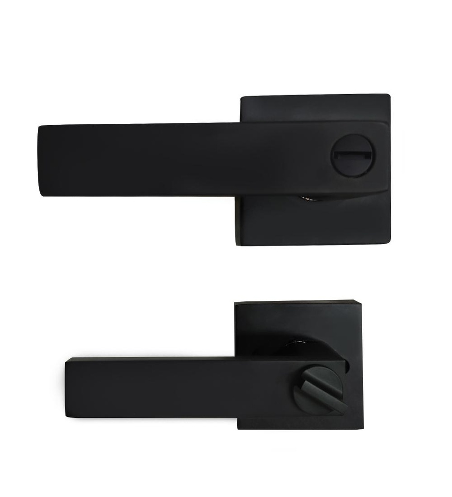 CHAPA MANIJA CUADRADA NEGRA BAÑO GATO PESADA  (736604)