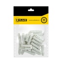 CHAZO 1/4 PLASTICO ESTRIADO PQT X 40 UDUKE