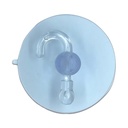 CHUPA ADHESIVA TRANSPARENTE # 3 CON GANCHO PQT X 5 UDUKE