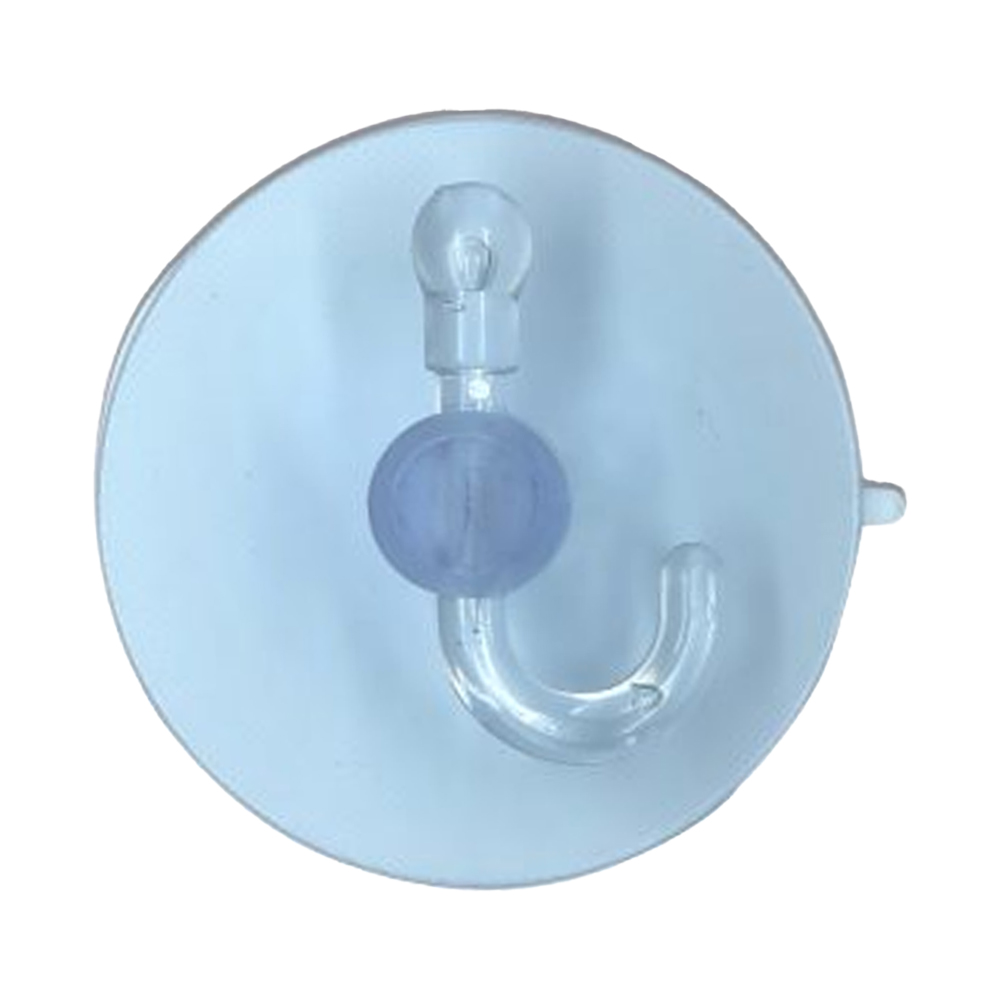 CHUPA ADHESIVA TRANSPARENTE # 6 CON GANCHO PLASTICO PQT X 2 UDUKE