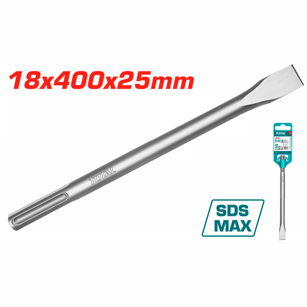 CINCEL PLANO SDS MAX 18 X 400 X  25 MM SUPER TOTAL (TAC15221821)