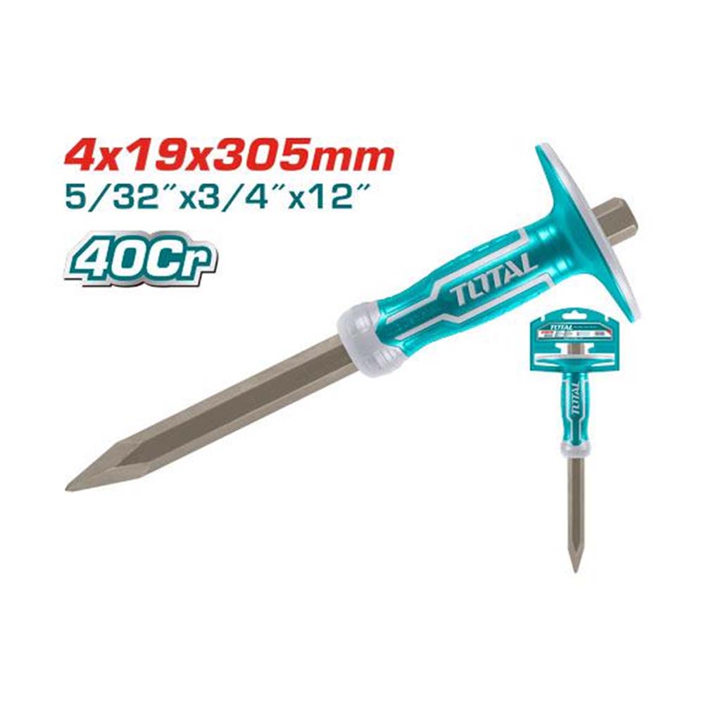 CINCEL PUNTA 3/4 X 12" 4X19X305MM INDUSTRIAL TOTAL  (THT4421219)