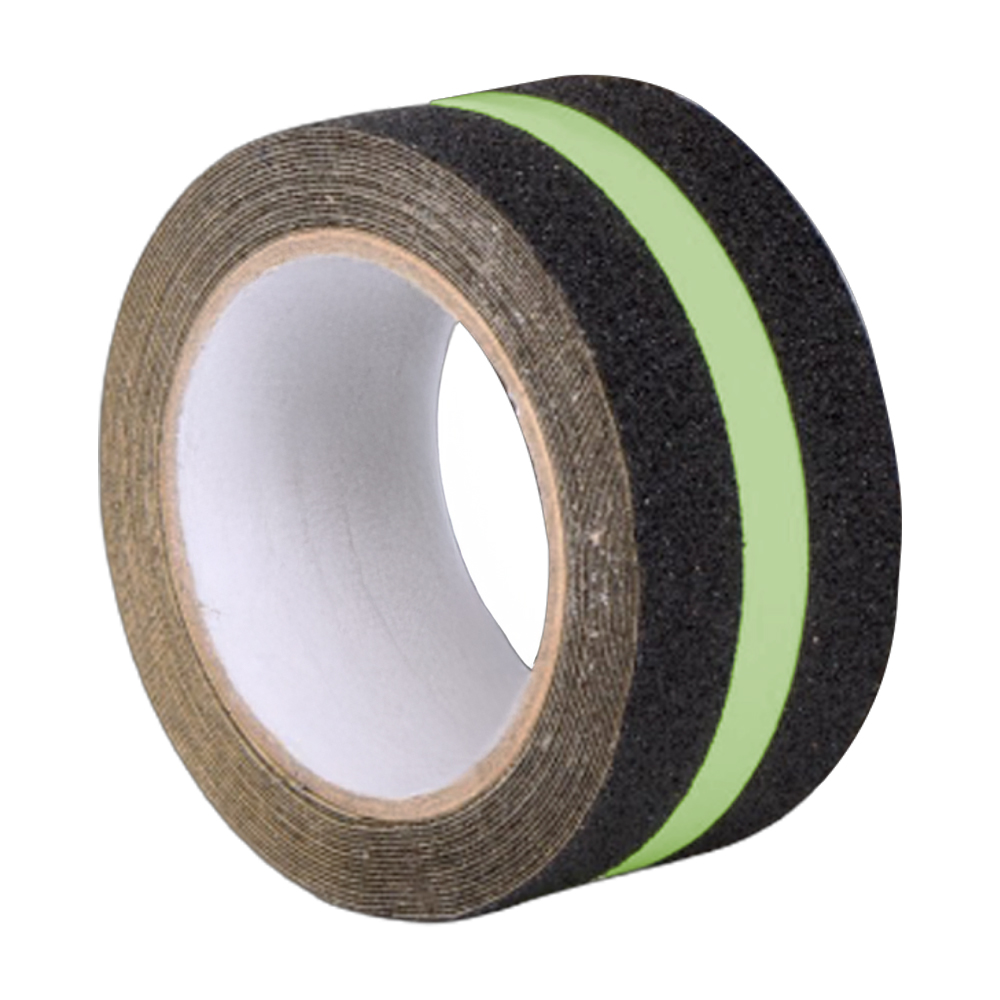 CINTA ADHESIVA ANTIDESLIZANTE 2 X 5 MTS REFLECTIVA NEGRA (PT-032)