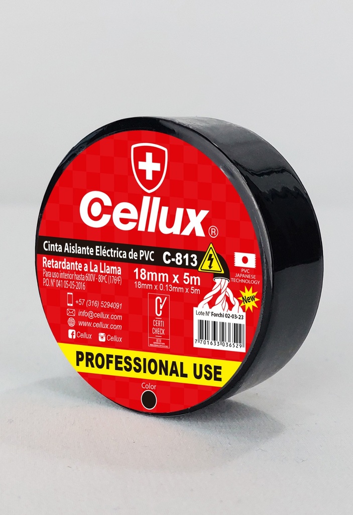 CINTA AISLANTE CELLUX PEQUENA 5 MTS