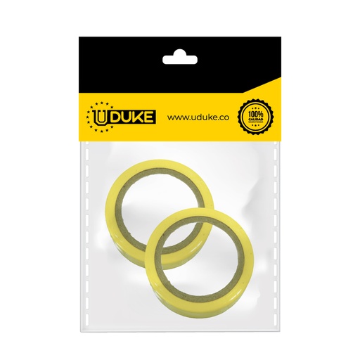 CINTA AISLANTE PEQUEÑA AMARILLA PAQ X 2 UDUKE