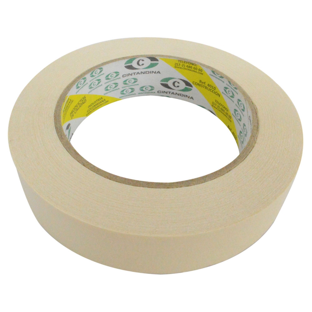 CINTA ENMASCARAR 3/4" X 40MTS PARA CONSTRUCCION CINTANDINA (CE-203)
