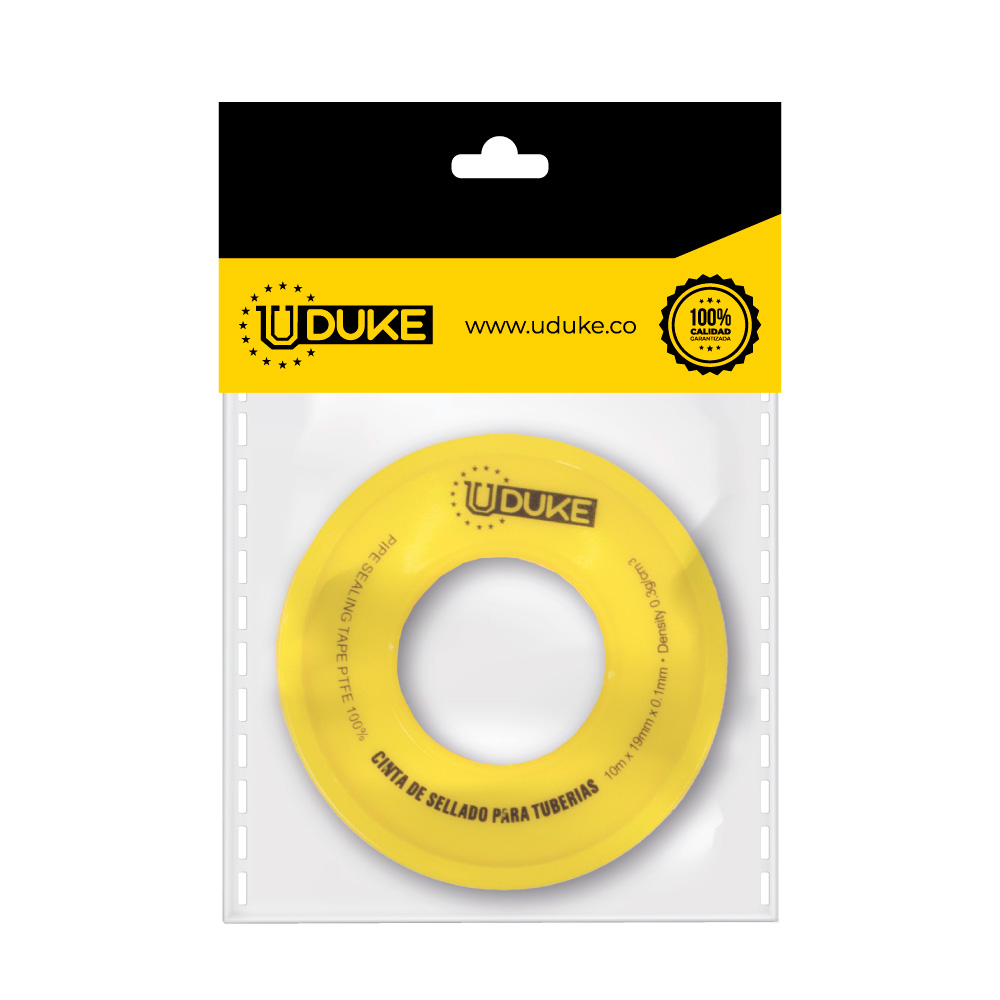 CINTA TEFLON INDUSTRIAL 3/4 X 10 MTS PAQ X 1 UDUKE