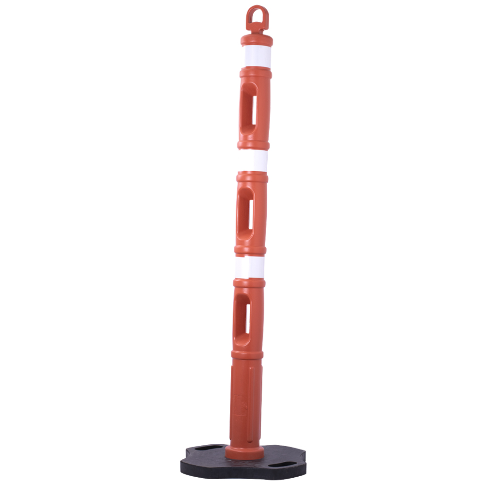 COLOMBINA DE SENALIZACION PROFESIONAL BASE NEGRA (ALTURA 1.33 CMS (BASE 40*40 CMS