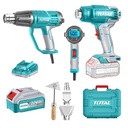 COMBO X 2 PISTOLA DE CALOR INCLUYE  4 ACEESORIOS, 1 BATERIA Y CARGADOR  TOTAL (UTOSLI240201)