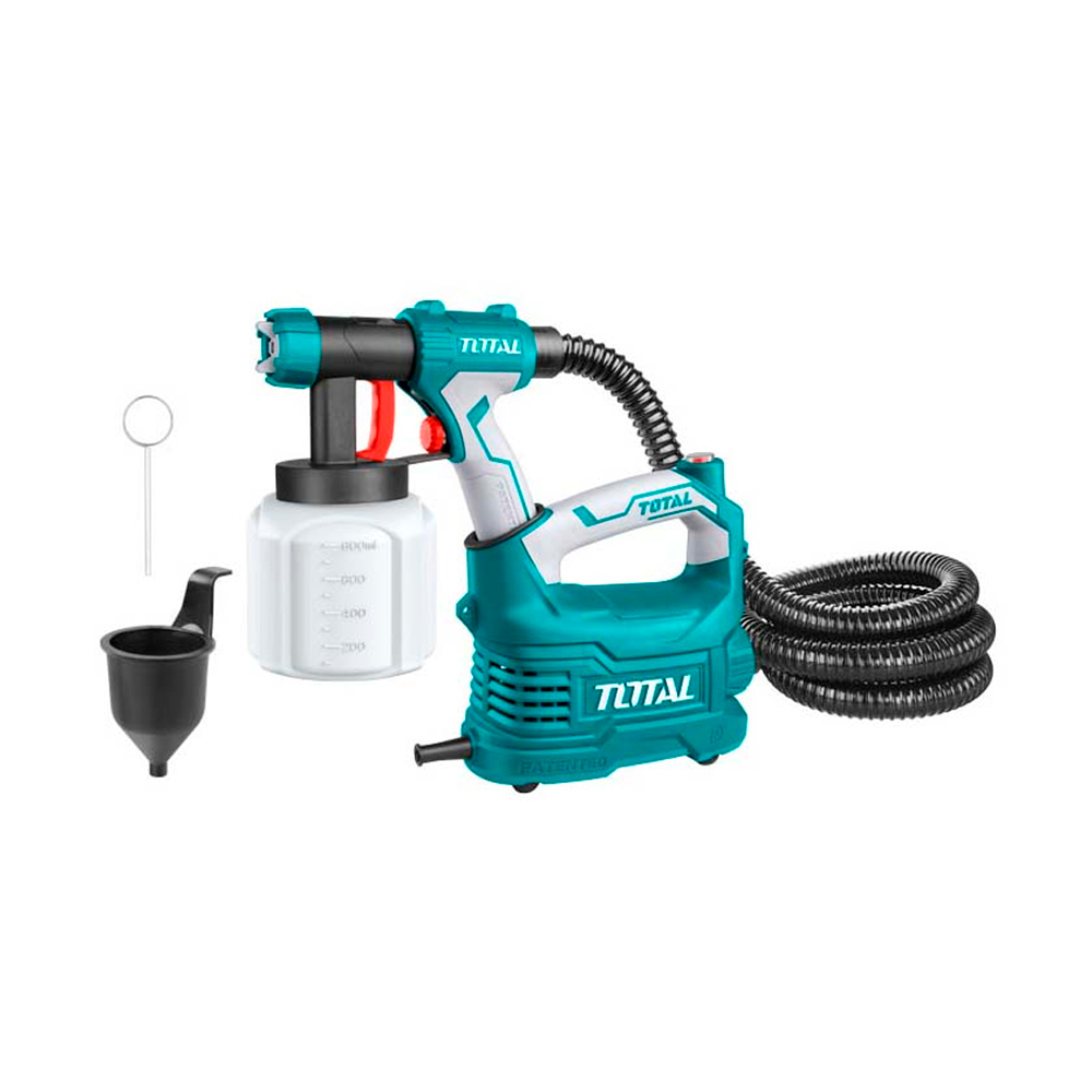 COMPRESOR MINI + PISTOLA INDUSTRIAL VASO PLASTICO 800ML 500W TOTAL (UTT5006)