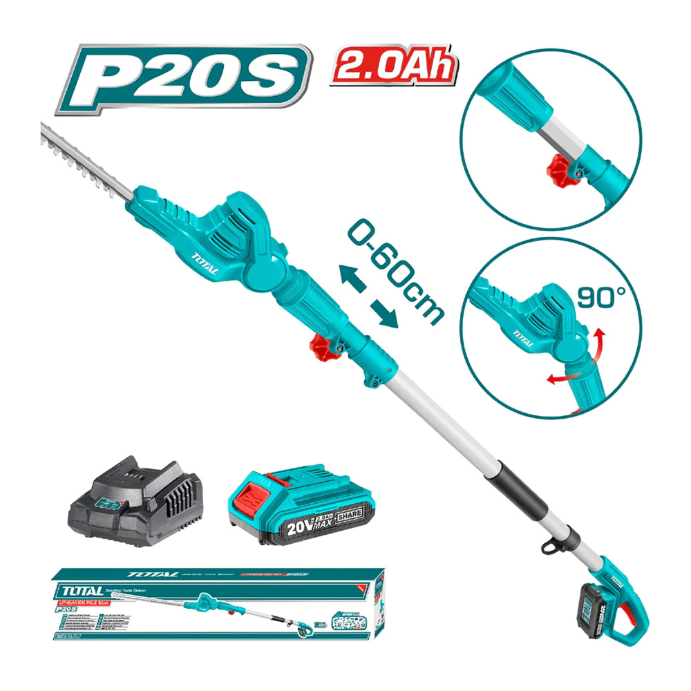 CORTASETOS INALAMBRICA 18 20V   INCLUYE BATERIA Y CARGADOR TOTAL (UTPHT2016012)