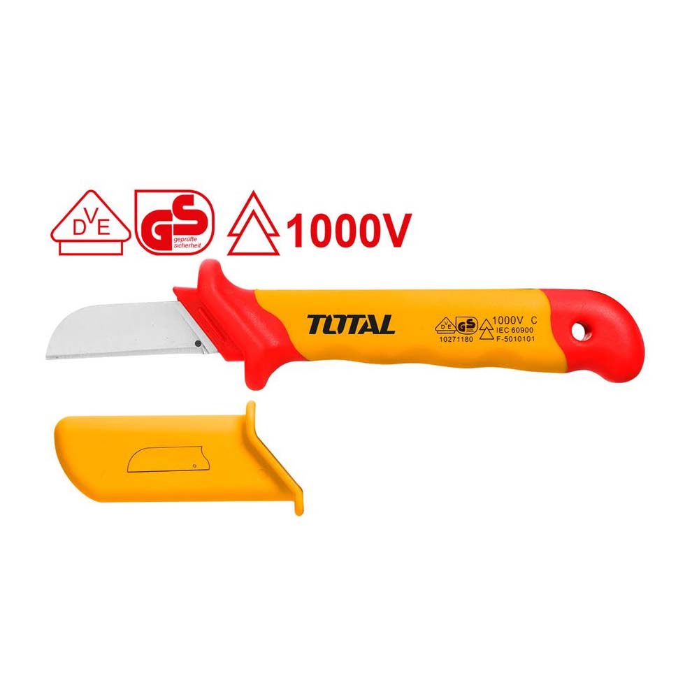 CUCHILLO PELACABLE 180MM AISLADO RECTO INDUSTRIAL TOTAL (THICK1801)