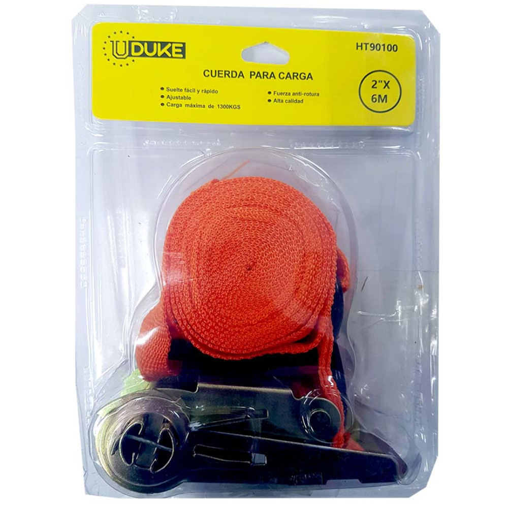 CUERDA PARA CARGA 2 X 6 MTS CAPACIDAD 1300 KG UDUKE  (HT90100)