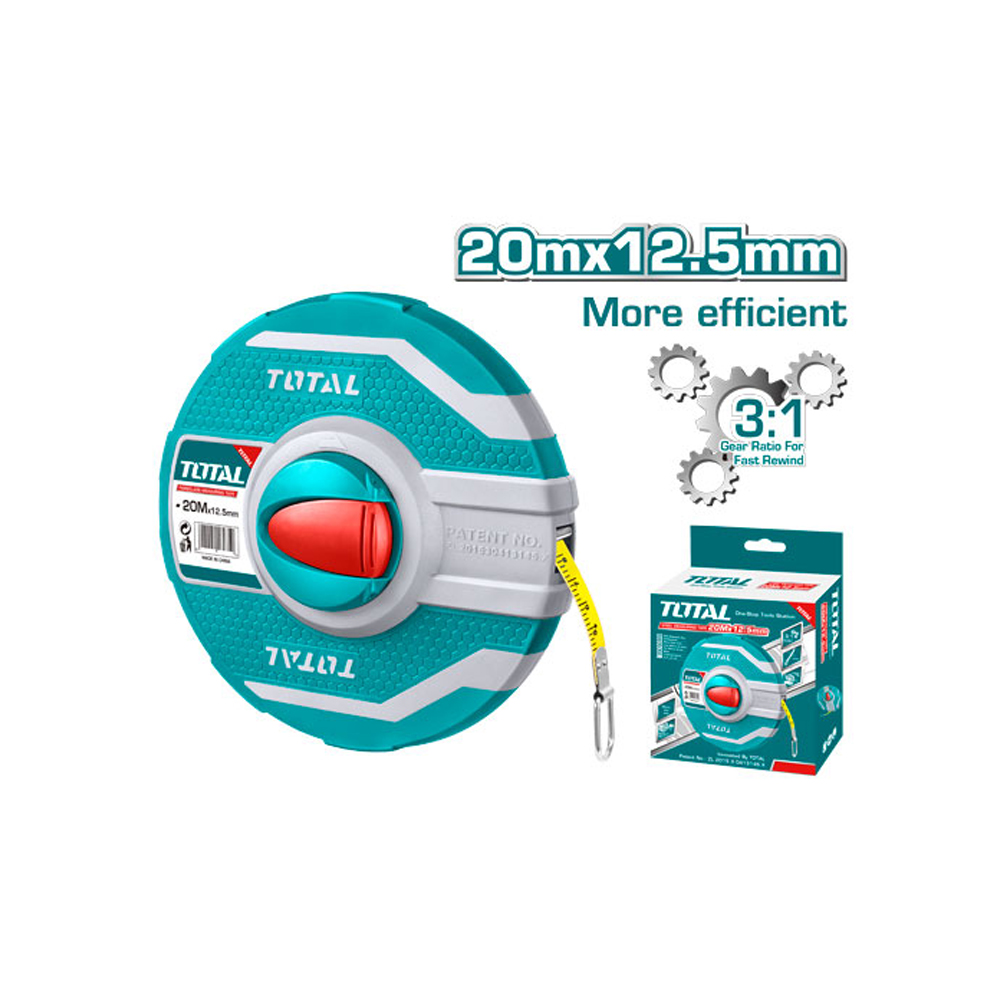 DECAMETRO 20 MTS FIBRA DE VIDRIO TOTAL (TMTF12206)