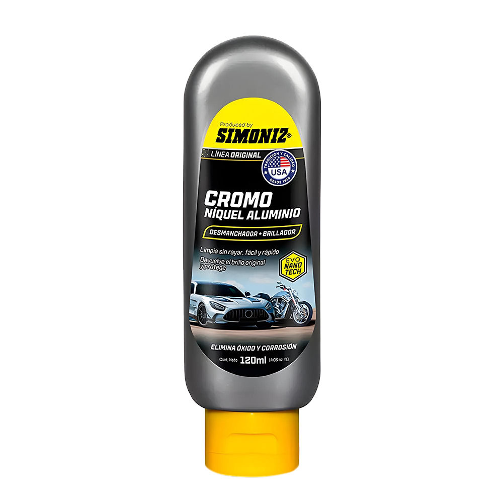 DESMANCHADOR CROMO BRILLADOR 120ML SIMONIZ (209485)