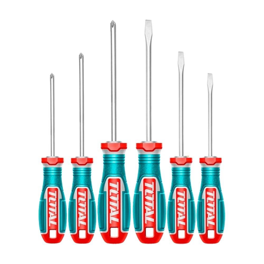 JUEGO DESTORNILLADORES X 6 PCS PUNTA IMANTADA SUPER TOTAL (TKSDS0626)