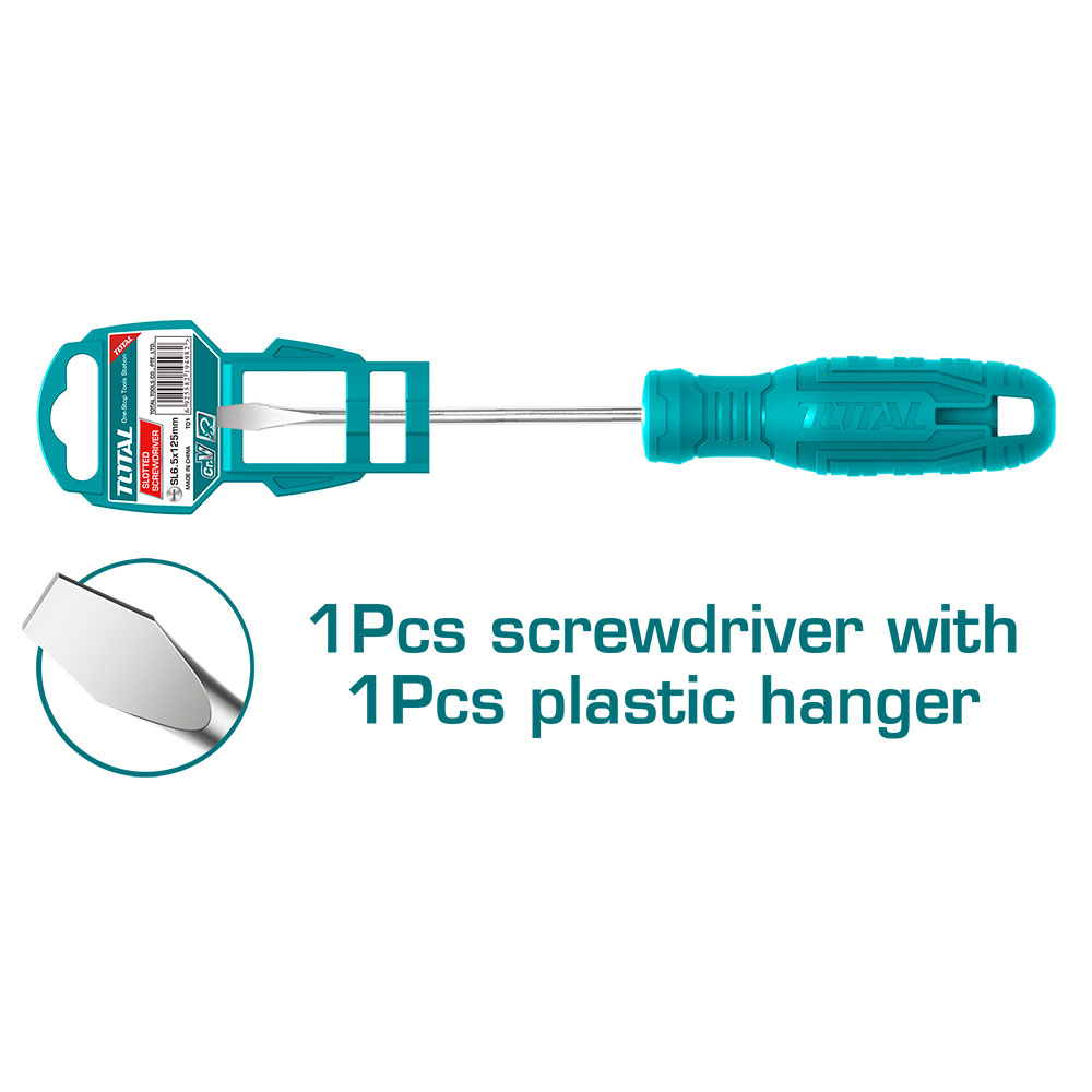 DESTORNILLADOR 1/4X5" (-) PUNTA INMANTADA TOTAL (THTDC2156P)