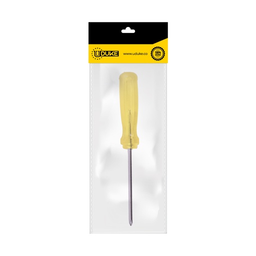DESTORNILLADOR AMARILLO 1/4X4 (+) PQT X 1 UDUKE