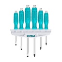 JUEGO DESTORNILLADORES X 6 PCS DE GOLPE CROMO VANADIUM TOTAL (THGSS35061)