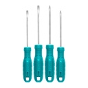 DESTORNILLADOR JUEGO X 4 PZS (PALA Y ESTRIA) TOTAL (THTDC250401)