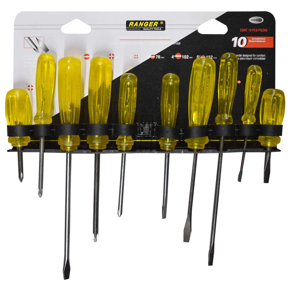 DESTORNILLADOR RANGER X 10 (JUEGO) (2004442)