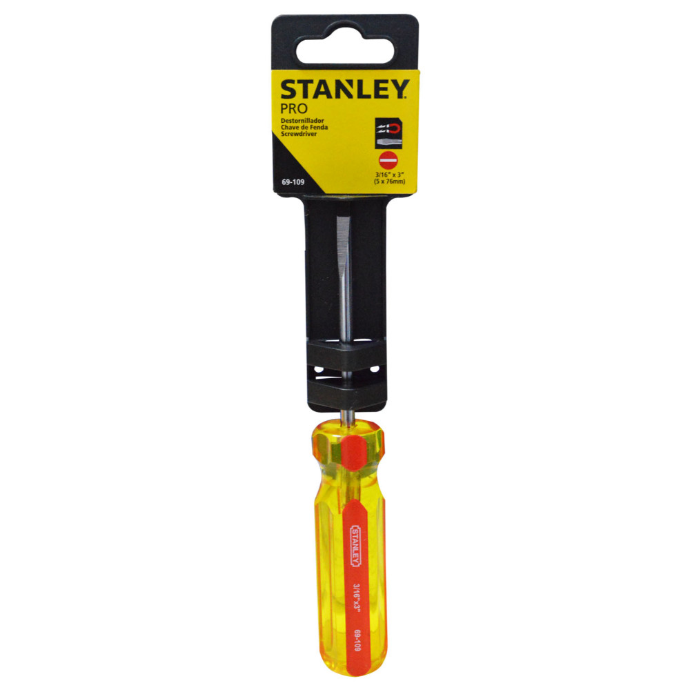 DESTORNILLADOR STANLEY PRO 3/16X3 (-)(69-109)(STHT69109)