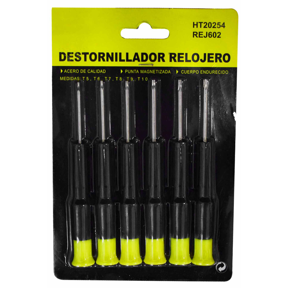 DESTORNILLADOR UDUKE TORX CELULAR X 6 ABANICO (JUEGO) (RF8153) (HT20254)