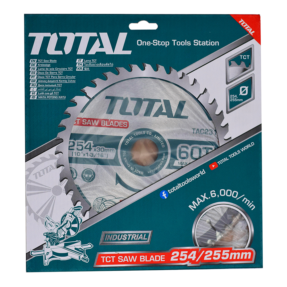 DISCO CORTE MADERA 10x60 INDUSTRIAL TOTAL (TAC231723)