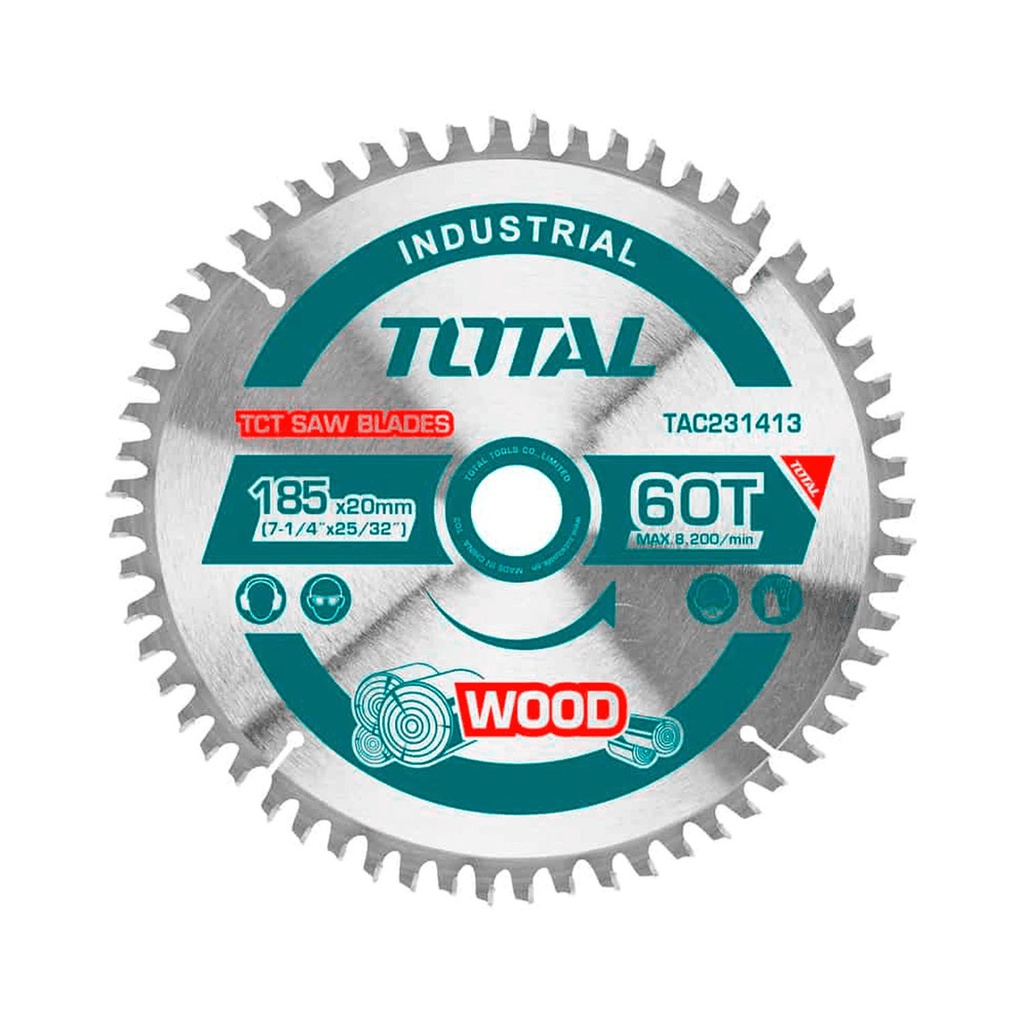 DISCO CORTE MADERA 7 1/4x60 INDUSTRIAL TOTAL (TAC231413)