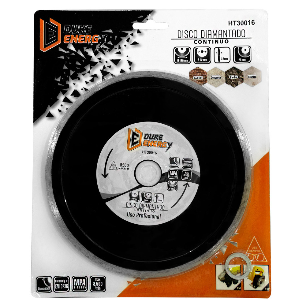 DISCO DIAMANTADO CONTINUO DUKE ENERGY PROFESIONAL 7 (HT30016)