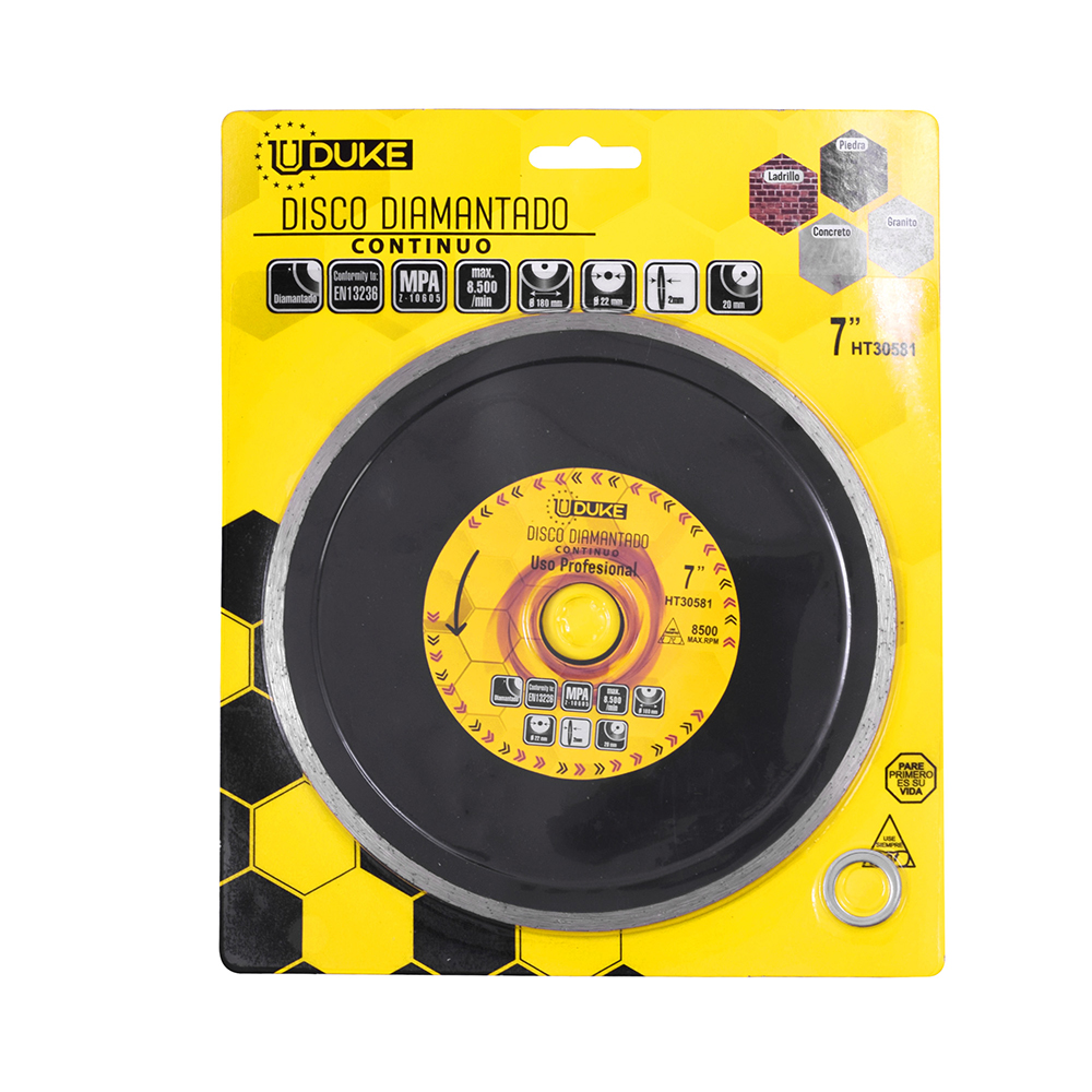 DISCO DIAMANTADO CONTINUO UDUKE PROFESIONAL 7 (HT30581)