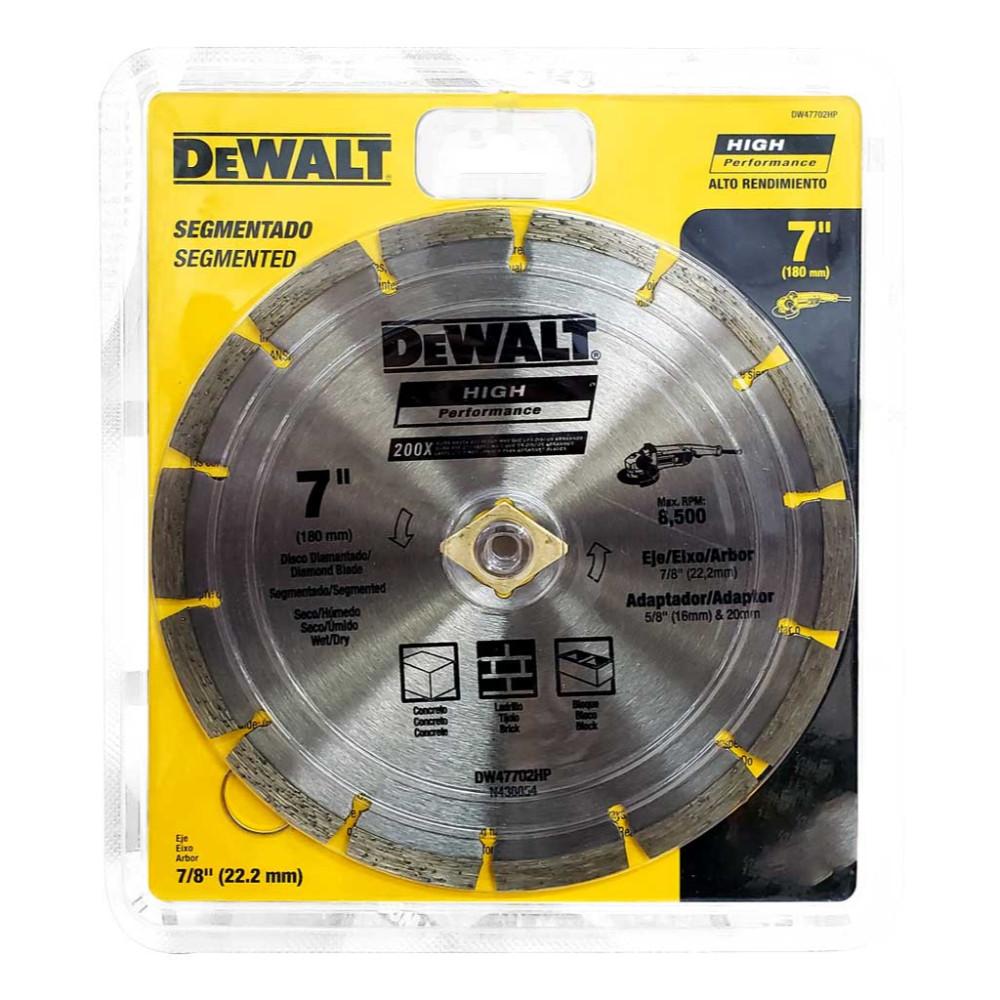 DISCO DIAMANTADO SEGMENTADO DEWALT 7 (DW47702HP)