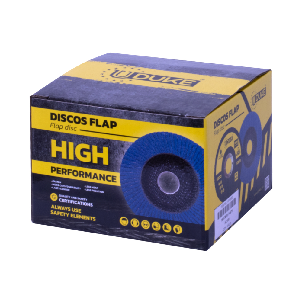 DISCO FLAP UDUKE 4 1/2 GRANO 100 (115MM X 22MM) (HT1341)
