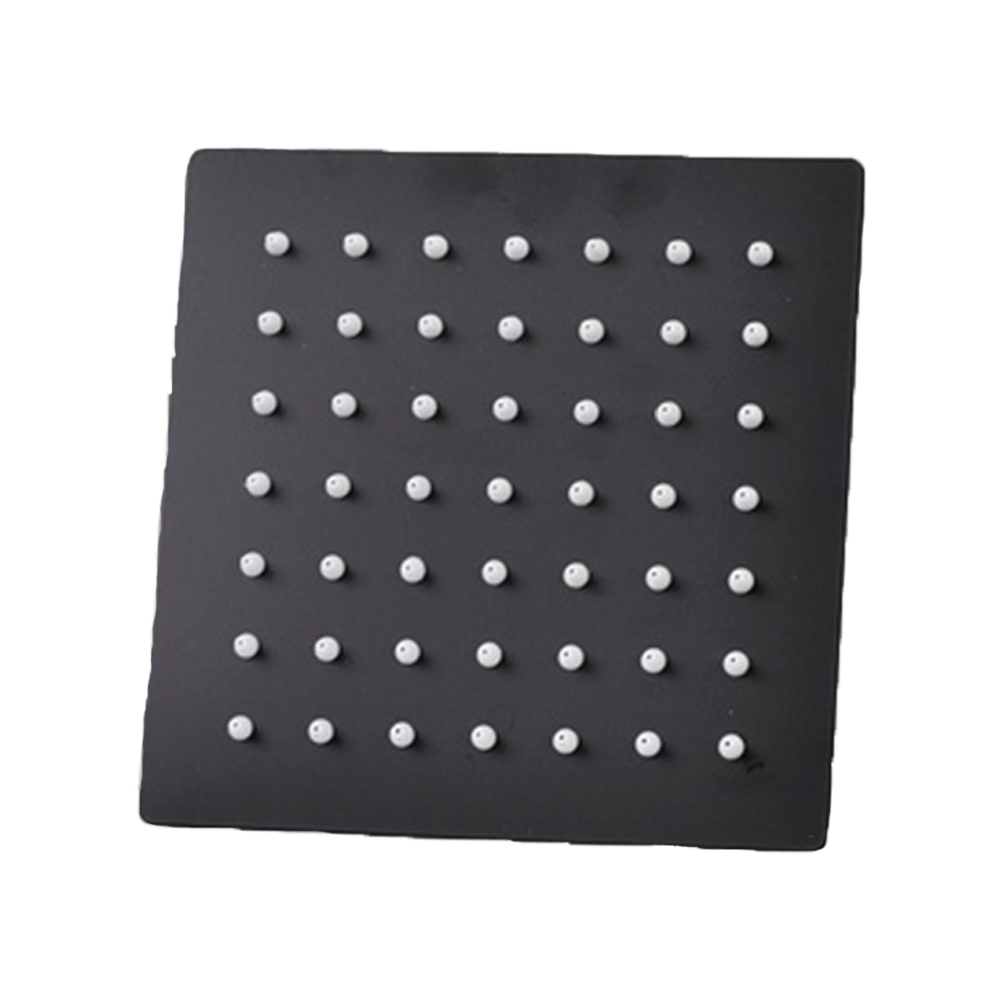 DUCHA CUADRADA DE 6  CON EXTENSION 30 CMS NEGRA (1620222)