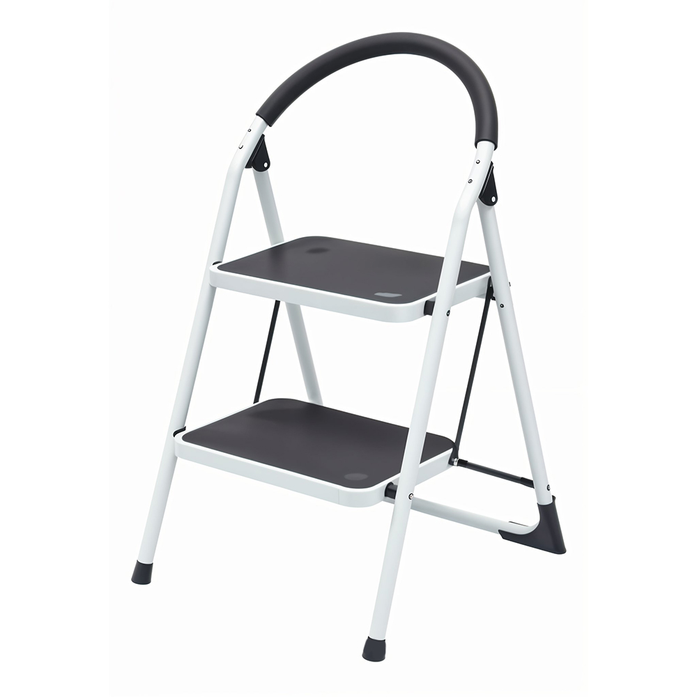 ESCALERA PLEGABLE TUBULAR METALICA 2 PELDANOS UDUKE (HT1322)