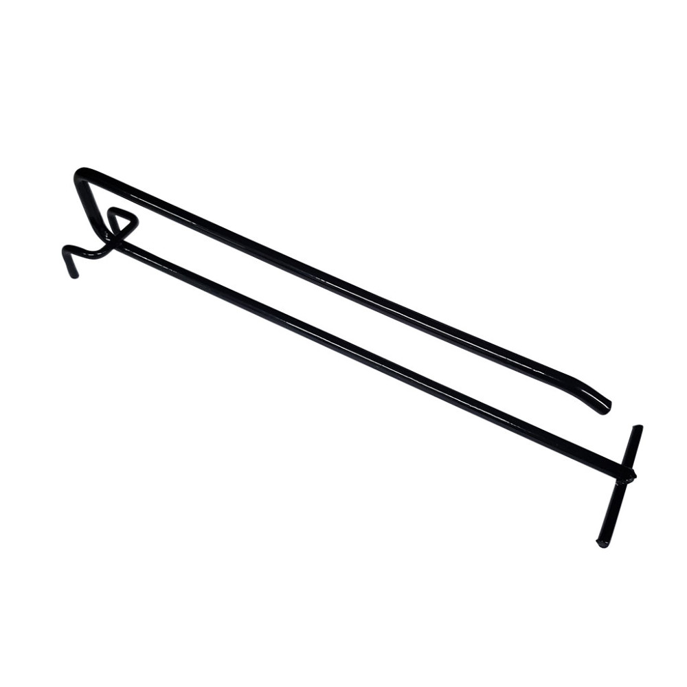 GANCHO EXHIBICION LARGO # 20 PARA PORTAPRECIOS NEGRO X DOCENA (20CM)