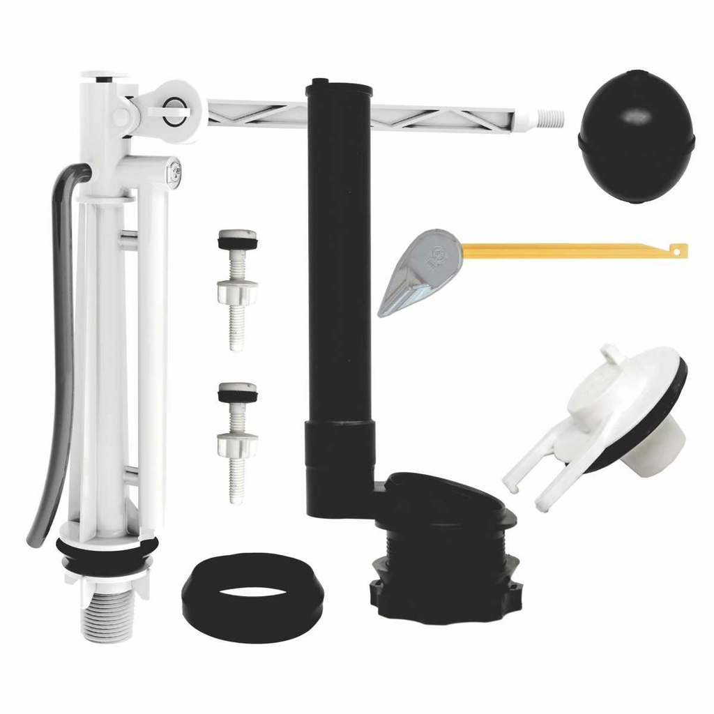 GRIFERIA COMPLETA BANO ARBOL/DELGADO MANIJA CROMADA  PLASTGRIFOS (3210413)