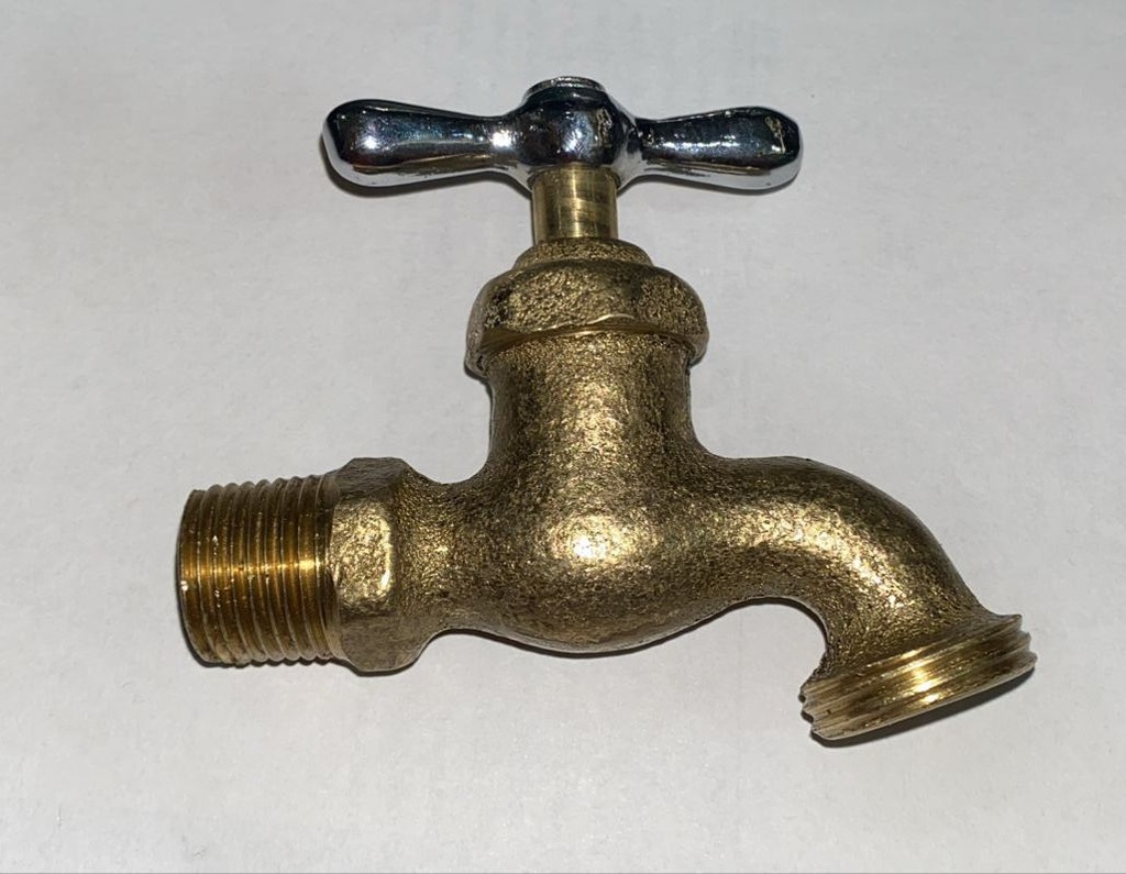 GRIFO NACIONAL BRONCE PESADO MEDIANO CHAPOLA PULIDA (GRIFOSS REF-213)