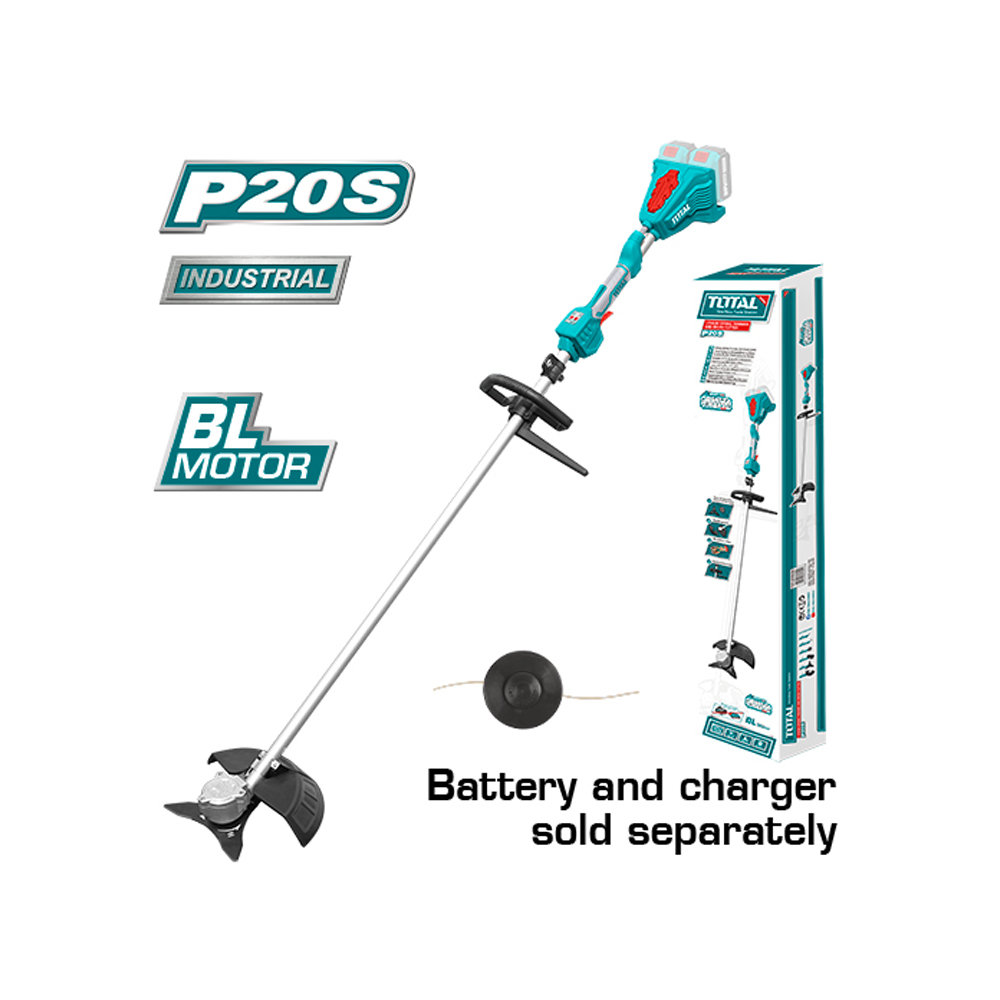 GUADAÑADORA INALAMBRICA 40V INDUSTRIAL BATERIA Y CARGADOR NO INCLUIDO TOTAL (TSTLI20028)