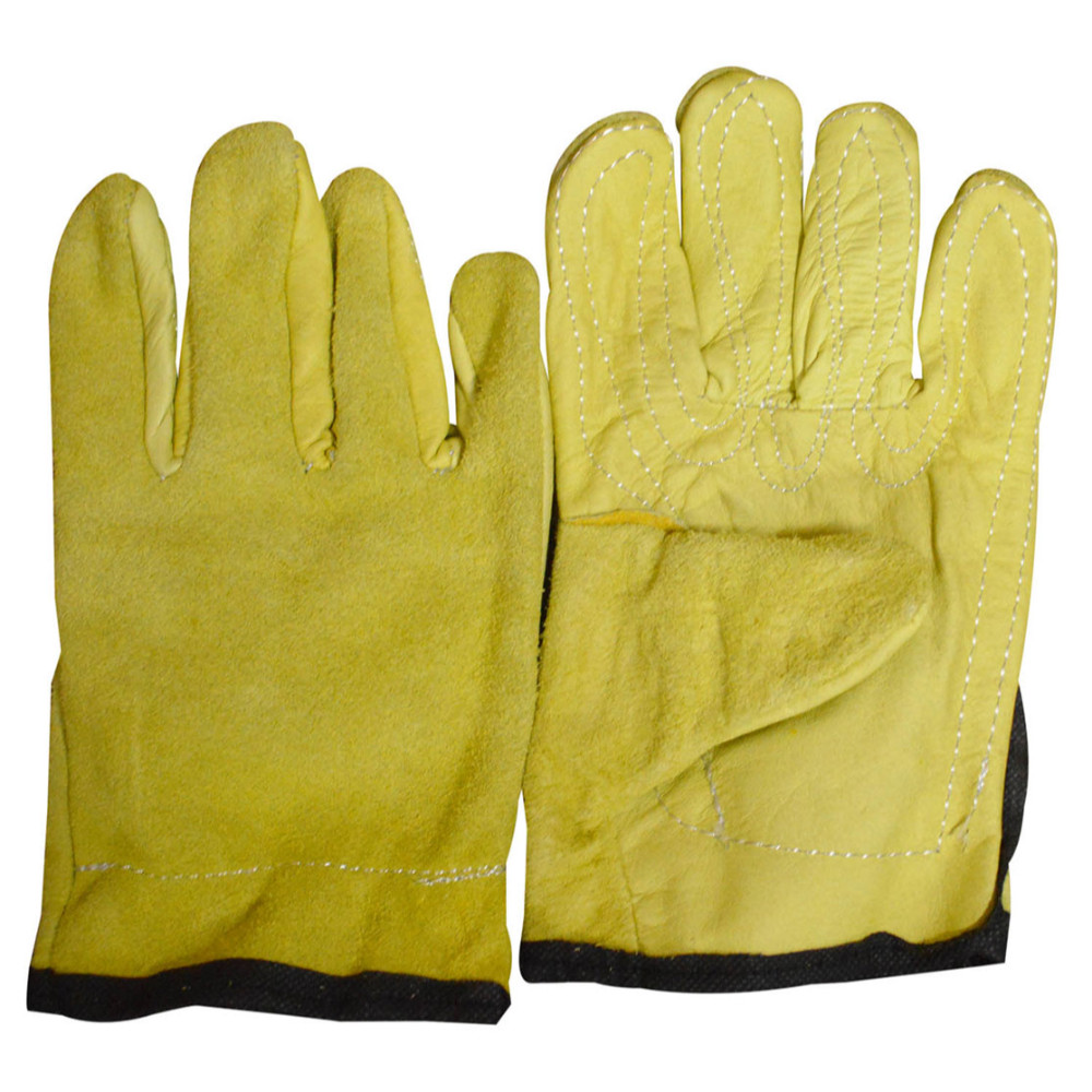 GUANTE INGENIERO CORTO NACIONAL AMARILLO CON REFUERZO INTERNO
