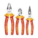 JUEGO DE ALICATES AISLADOS X 3 PZS INDUSTRIAL (PINZA 6 CORTAFRIO 6 ALICATE 8) TOTAL (THT2K0302)