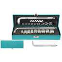 JUEGO DE COPAS X 10 PZS 1/2 (10-24MM) INDUSTRIAL TOTAL (THTL121101)