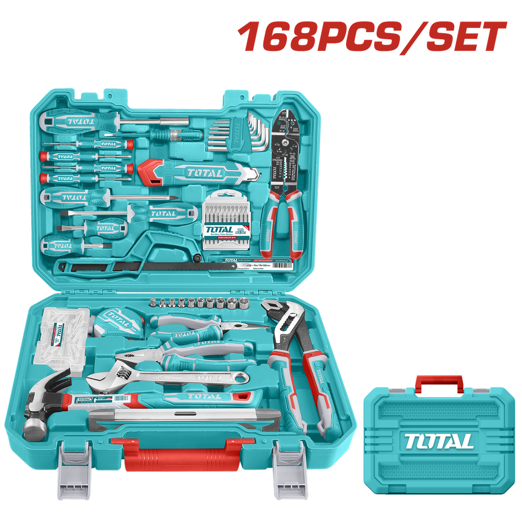 JUEGO DE HERRAMIENTAS 168 PZS SUPER TOTAL (THKTHP21686)