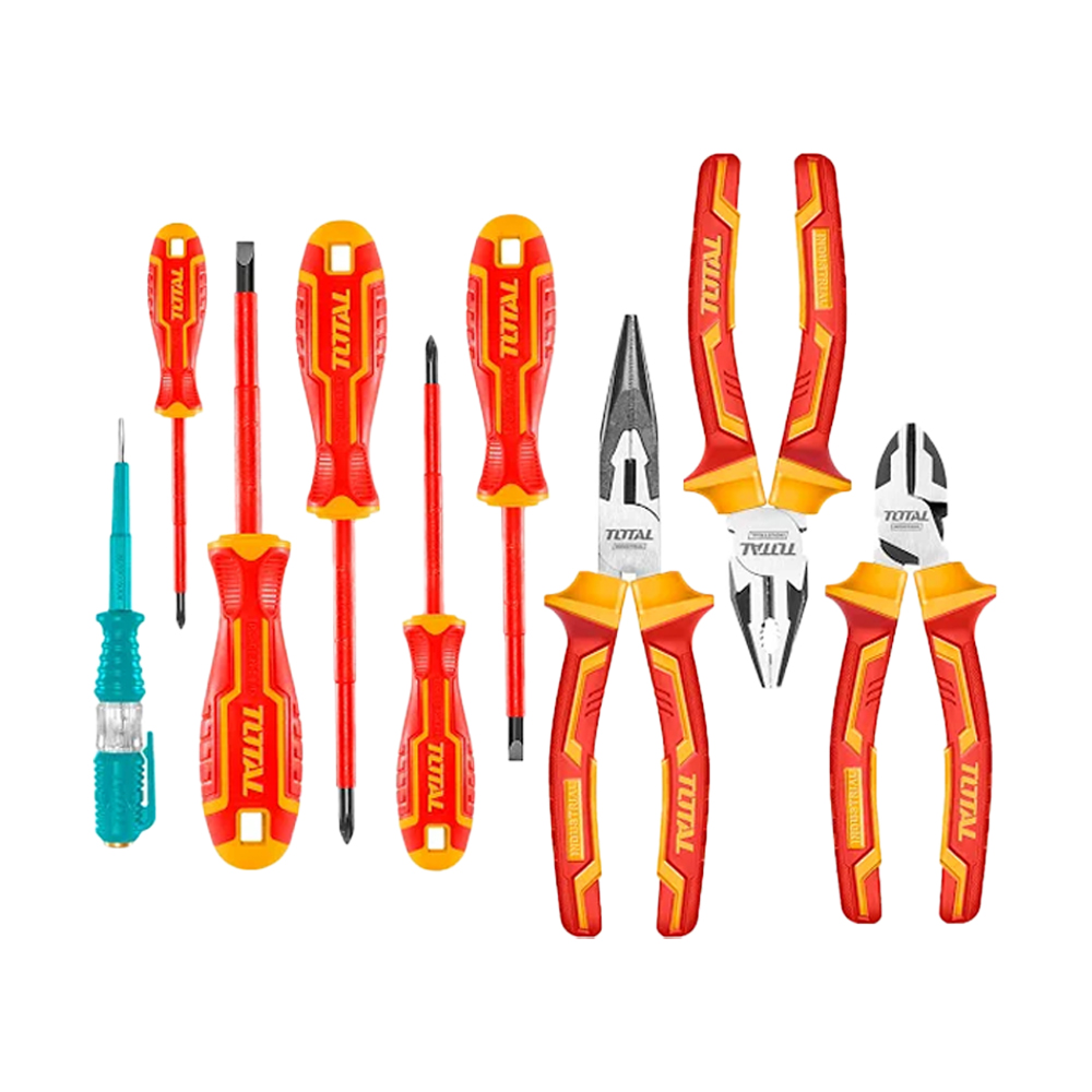 JUEGO DE HERRAMIENTAS AISLADAS 9PZS INDUSTRIAL TOTAL (THKTV02H091)