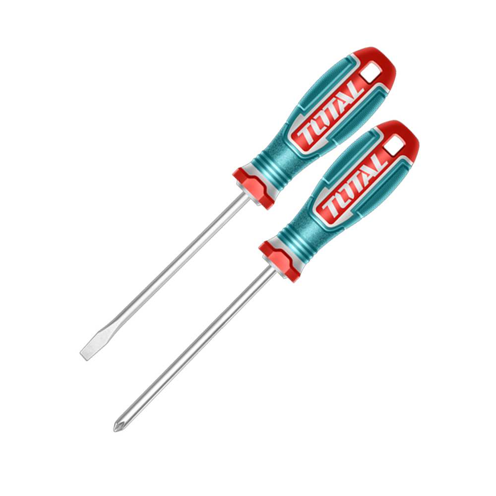 JUEGO DESTORNILLADORES X 2 PZS PUNTA INMANTADA SUPER TOTAL (TKSDS0226)