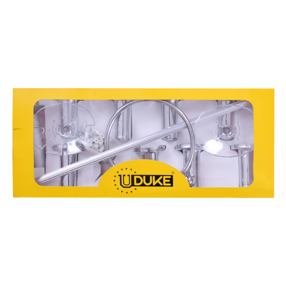 KIT ACCESORIOS PARA BANO X6 PIEZAS EN CAJA UDUKE (9111)