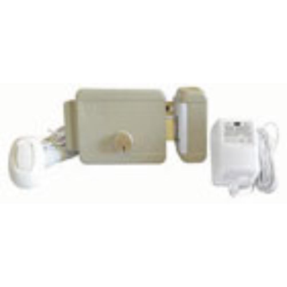 KIT CERRADURA ELECTRICA YALE 60MM DER 12V PUERTAS METAL Y MADERA (10726)