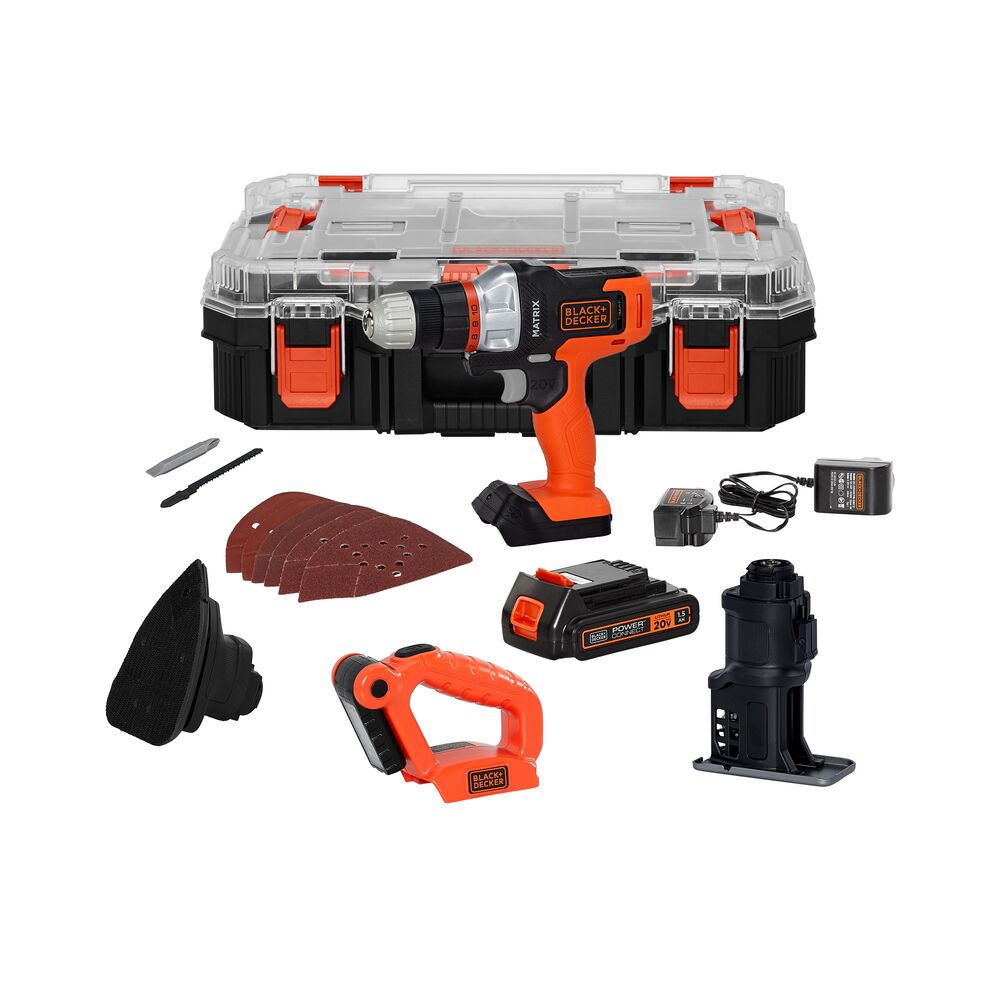 KIT MATRIX MULTIHERRAMIENTA 20V 4 PZS BLACK & DECKER (MTX20K4-B3)