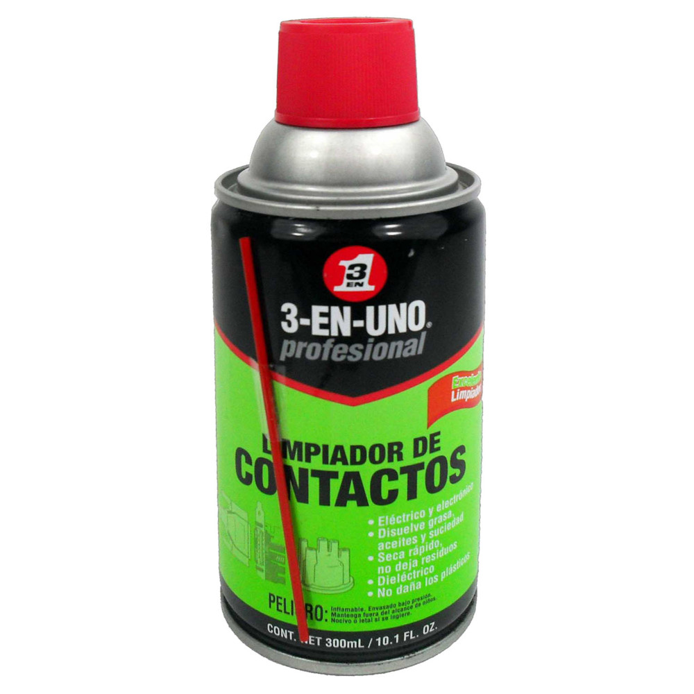 LIMPIADOR DE CONTACTOS 3 EN 1 300ML - 10.1OZ    (X12UNDS)